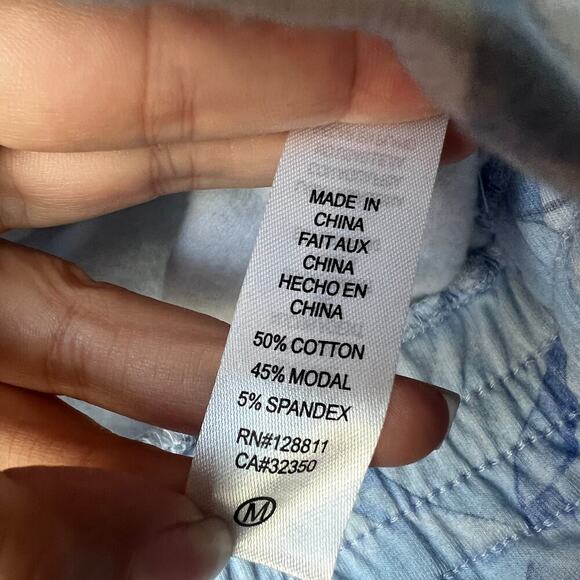 LoveShackFancy x Beach Riot Jenna Beaux Blue Tie Dye 2 Piece Set Size M - Picture 8 of 10